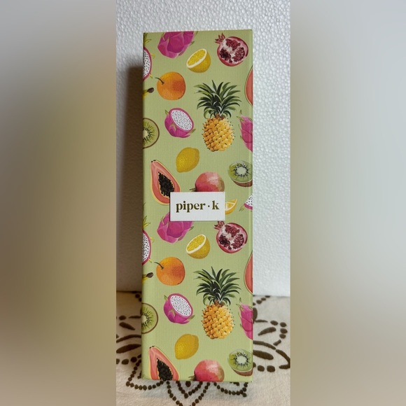 Piper.K Strawberry Beaded Keychain with Gold Accents - Picture 4 of 4